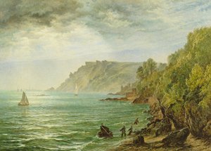 サルコム河口、サウスデボン、1882 作： Henry Dawson